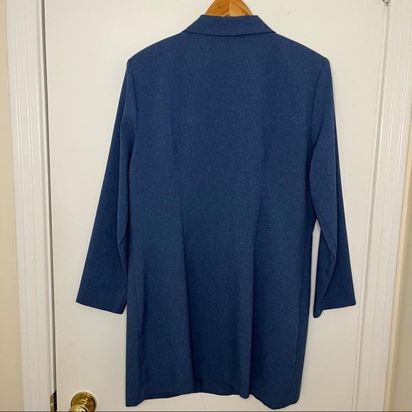 Vintage Blue Matching Blazer & Skirt Suit Set - Picture 5 of 10